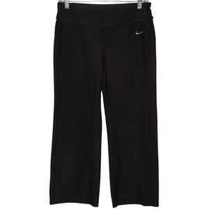 Women's Nike Fit Dry Capri Pants 274720-010 Black Cropped Leggings Pants Size S